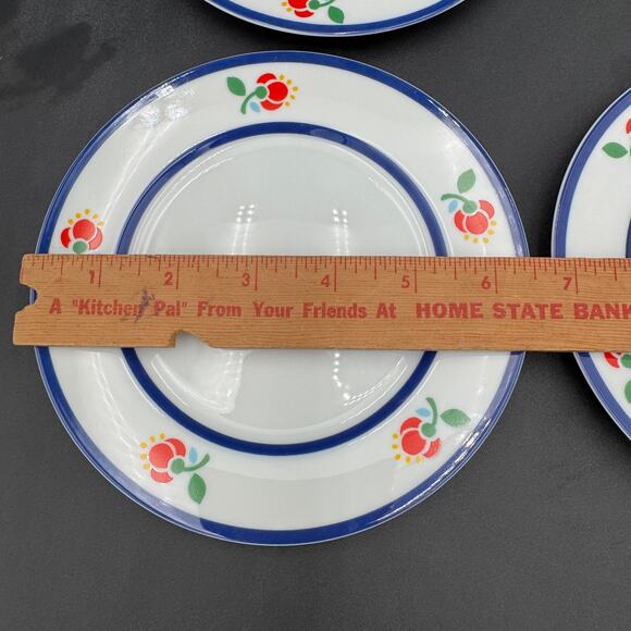 Fitz and Floyd "Fleuri" Salad Plates Set of 4 Vintage 7 5/8 inch - Picture 2 of 8